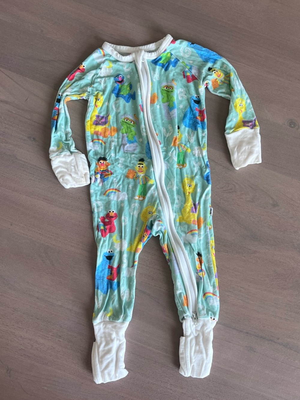 3-6 mo Little Sleepies Sesame Street Jammies